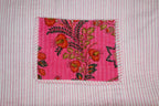 Blush Garden Quilted Velvet Tote Bag