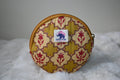 Maroon Floral Coin Pouch