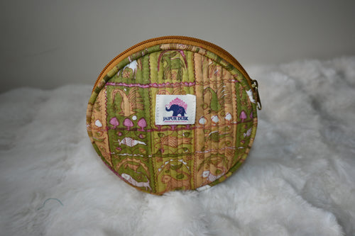 Bird & Beast Round Coin Pouch
