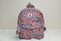 Coral Vine Cotton Quilted Backpack