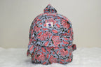 Coral Vine Cotton Quilted Backpack
