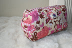 Cotton Floral Quilted Organizer Pouch