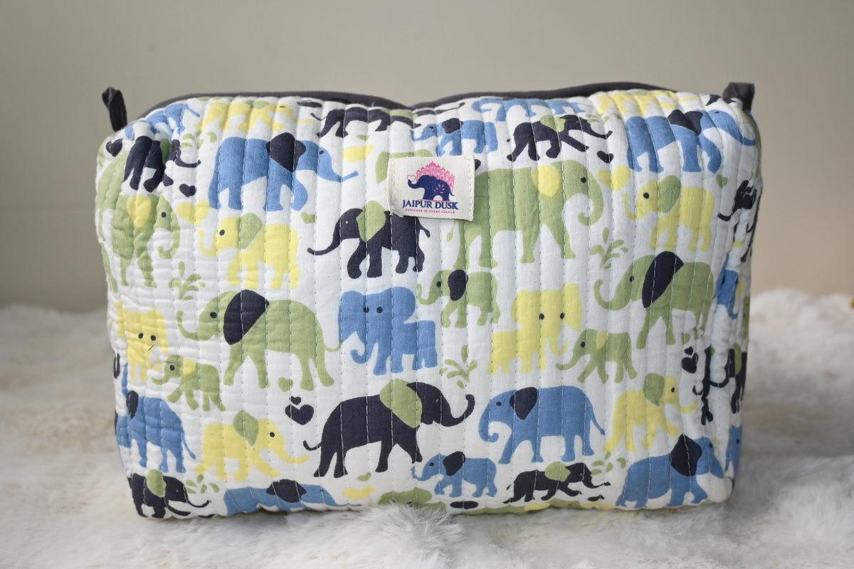 Cute Elephant Travel Pouch Combo