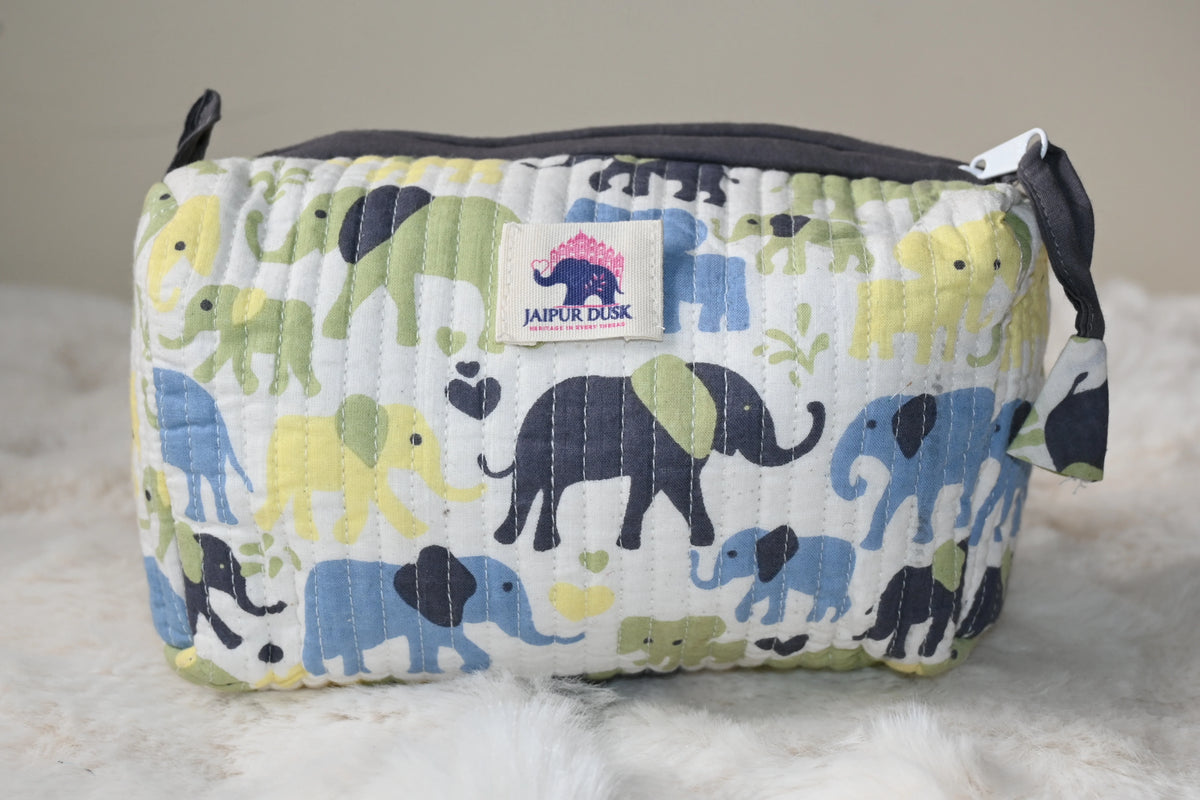 Cute Elephant Travel Pouch Combo