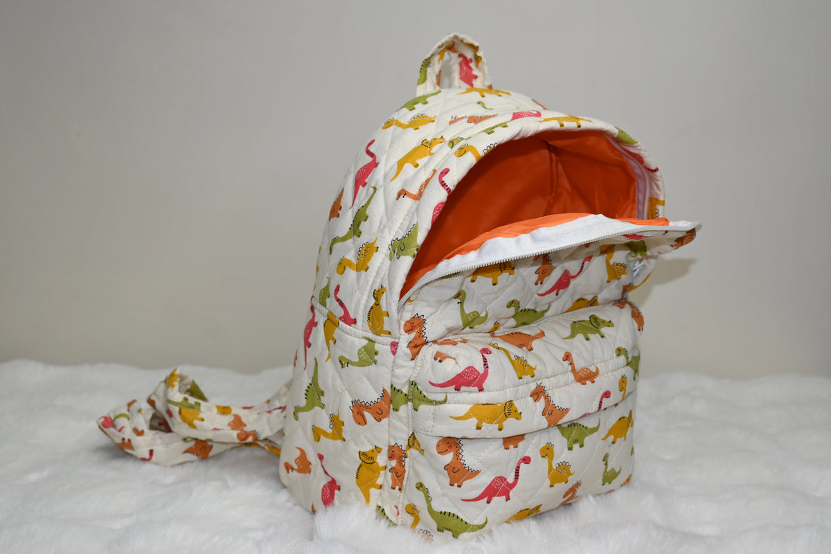Little Dino Quilted Backpack