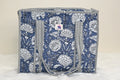 Midnight Bloom Quilted Mini Tote Bag