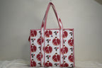 Promegrante Quilted Tote Bag with Magnetic Button