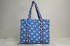 Sky Bloom Quilted Mini Tote Bag
