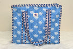 Sky Bloom Quilted Mini Tote Bag