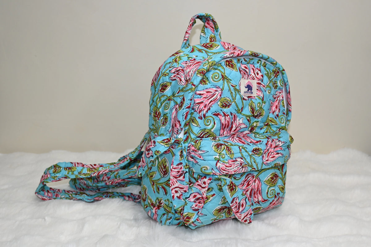 Sky Trail Cotton Quilted Backpack