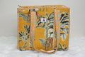 Yellow Safari Quilted Mini Tote Bag